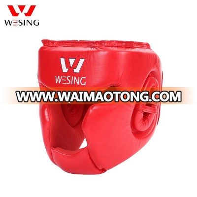 full protect boxing head guard sanda head guard with micro fiber/leather material